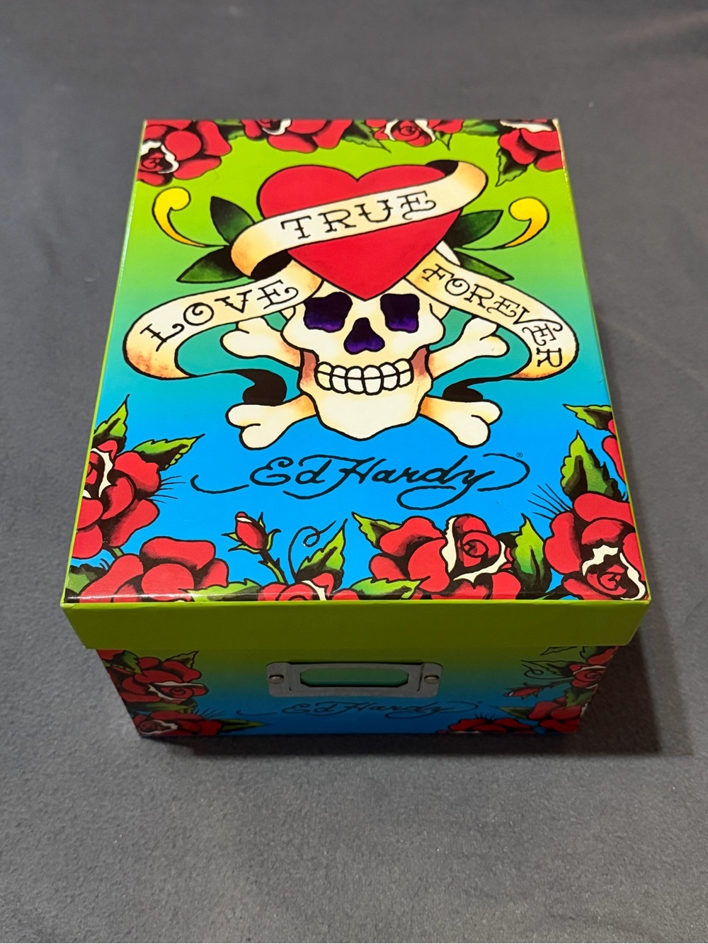 Ed Hardy X Lisa Frank 'True Love Forever' Decorative Photo Storage Box